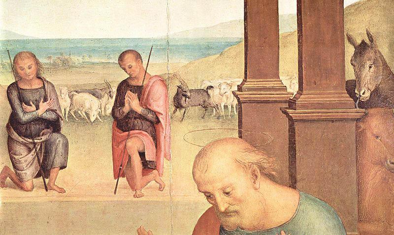 Pietro Perugino Anbetung der Hirten oil painting picture